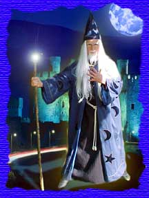 Mark A.S. Dolson as Wizard is great for theme parties mark dolson puppet shows magic magicians